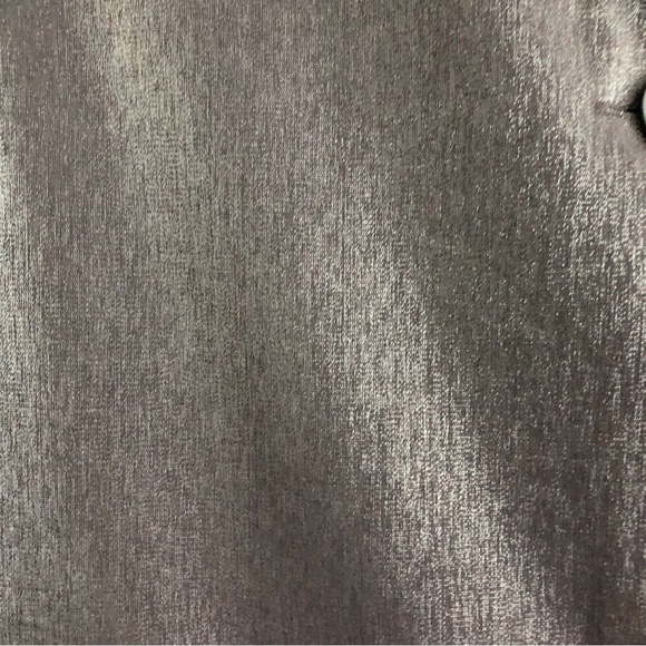Vintage Valerie Stevens Shimmering Pewter Gray Evening Jacket L - Picture 6 of 7